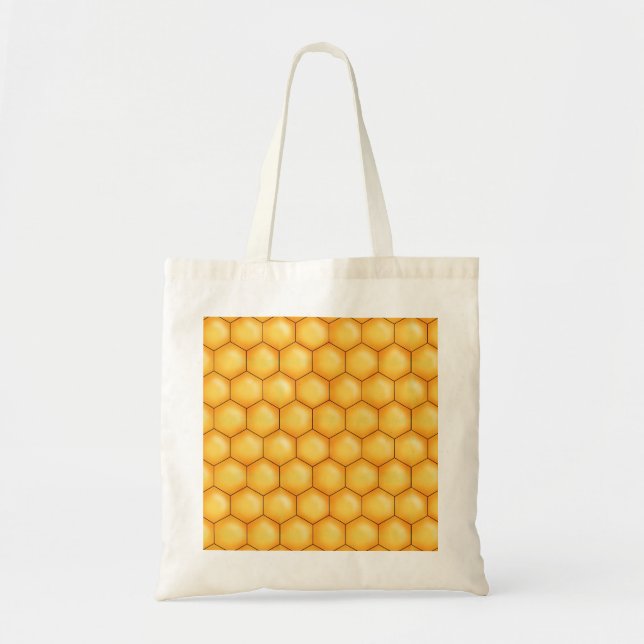Bolsa Tote textura do pente da abelha do mel (Frente)