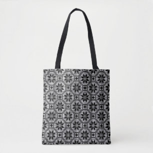 Bolsa Tote Textura do tecido com ponto transversal de rendas