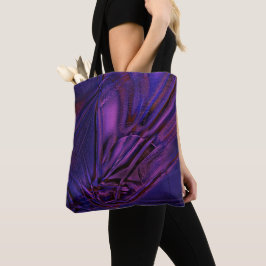 Bolsa Tote Textura esmaecida de azul a roxo e arranhões digit