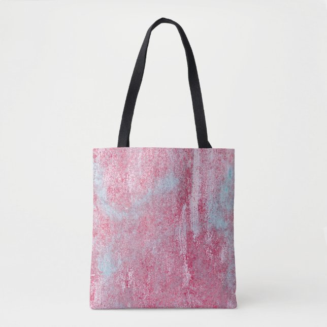 Bolsa Tote Textura metálica com arranhões e abstrato de fissu (Frente)