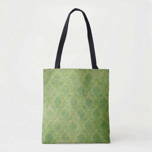 Bolsa Tote Textura verde-modelo de fundo (Frente)
