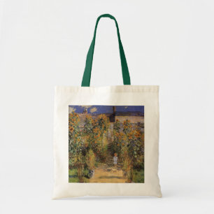Bolsa Tote The Artist's Garden at Vetheuil by Claude Monet