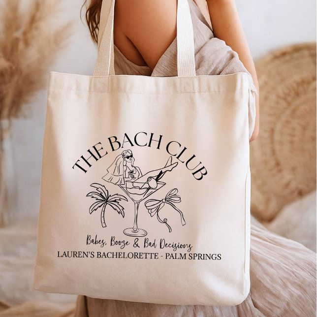 Bolsa Tote The Bach Club Bachelorette Tote Bag – Palm Trees,  (Criador carregado)