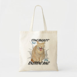 Bolsa Tote The Beast Inside Me funny meme bag