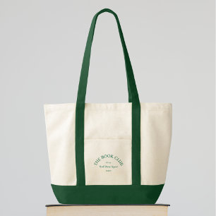 Bolsa Tote The Book Club Green Crest Ler Discussão Repetir