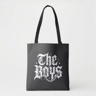 Bolsa Tote The Boys Tipografia Gótica Cadeia Streetwear