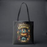 Bolsa Tote The Brothers Grimm<br><div class="desc">An ornate fantasy illustration of the Brothers Grimm surrounded by magical elements and iconic fairy tale imagery,  celebrating the timeless legacy of their enchanted stories.</div>