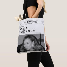 Bolsa Tote The Fifty Times Newspaper 50th Birthday Party
