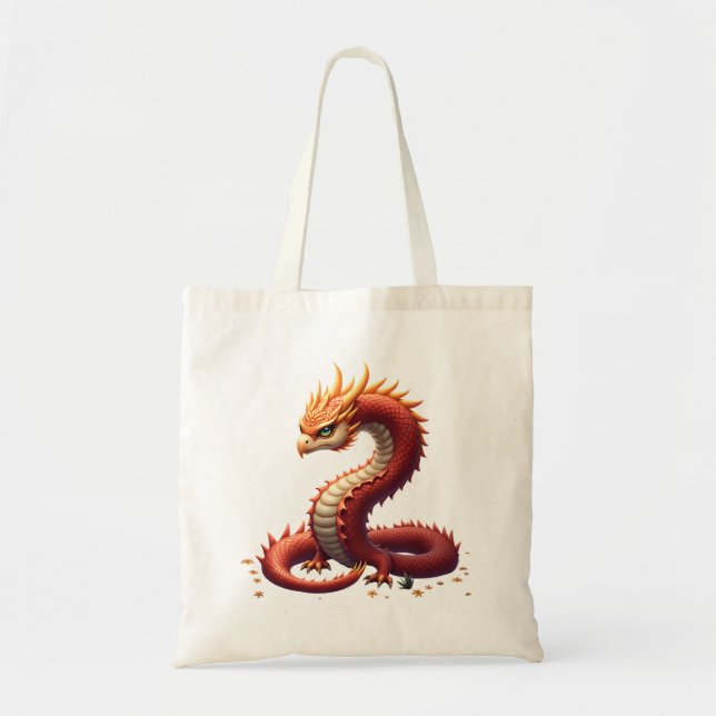 Bolsa Tote The golden serpent dragon.  (Frente)