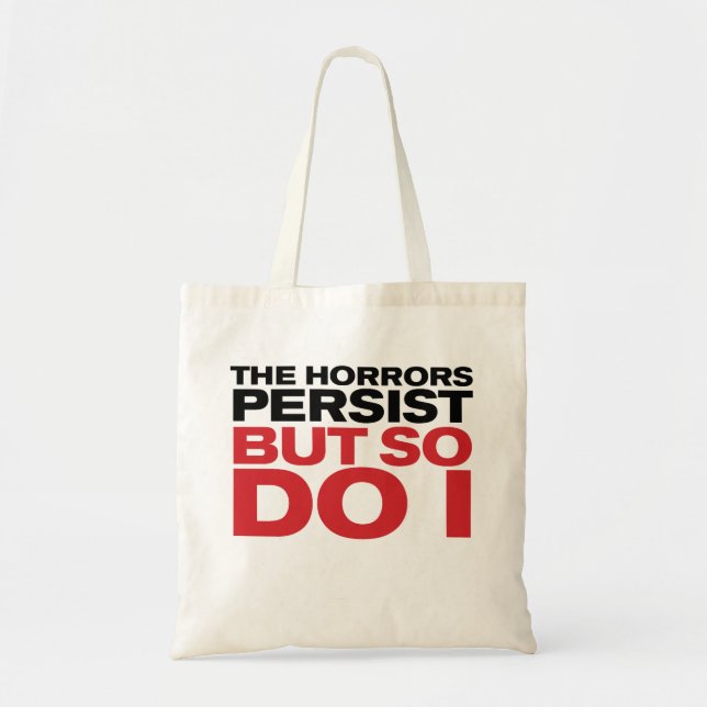 Bolsa Tote "The Horrors Persist" (Frente)