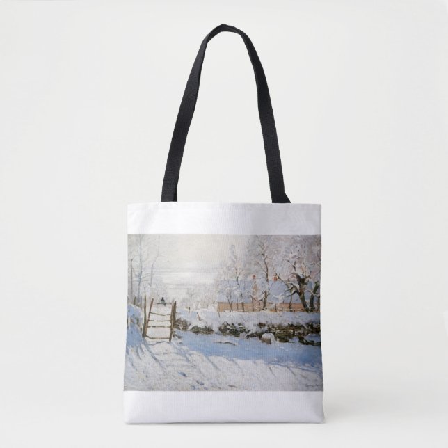 Bolsa Tote The Magpie by Claude Monet (Frente)