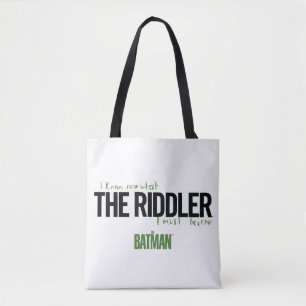 Bolsa Tote The Riddler - I Know What I Must Become