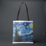 Bolsa Tote The Starry Night 1889 by Vincent van Gogh<br><div class="desc">Vincent Willem van Gogh (Dutch: [ˈvɪnsɛnt ˈʋɪləɱ vɑŋ ˈɣɔx] (listen);[note 1] 30 March 1853 – 29 July 1890) was a Dutch Post-Impressionist painter who posthumously became one of the most famous and influential figures in the history of Western art. In a decade, he created about 2, 100 artworks, including around...</div>