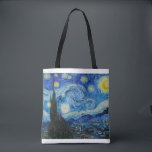 Bolsa Tote The Starry Night 1889, por Vincent van Gogh<br><div class="desc">Vincent Willem van Gogh (holandês: [ˈvɪ nsɛ nt ˈʋ lamix vɪ ɱɑ x] (escuta);[nota 1] 30 de março de 1853 - 29 de julho de 1890] foi um pintor Poste-impressionista neerlandês que se tornou, postumamente, uma das figuras mais famosas e influentes da história da arte ocidental. Em uma década, ele...</div>