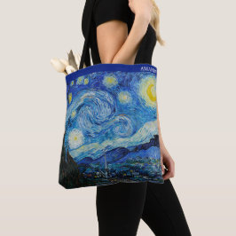 Bolsa Tote The Starry Night by Van Gogh – Customizable 