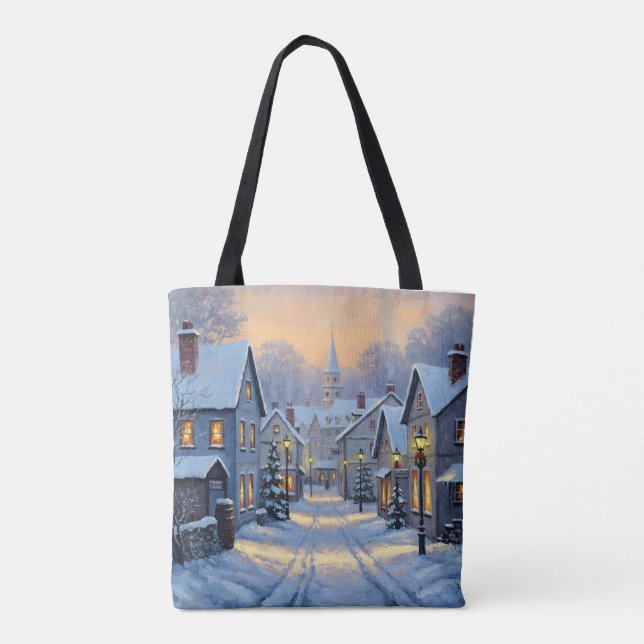 Bolsa Tote The Town In Winter (Verso)