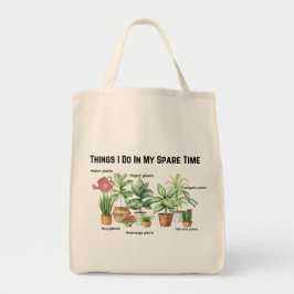 Bolsa Tote Things I Do In My Spare Time, Plant Mom Gift