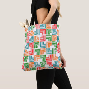 Bolsa Tote Threads quadrados
