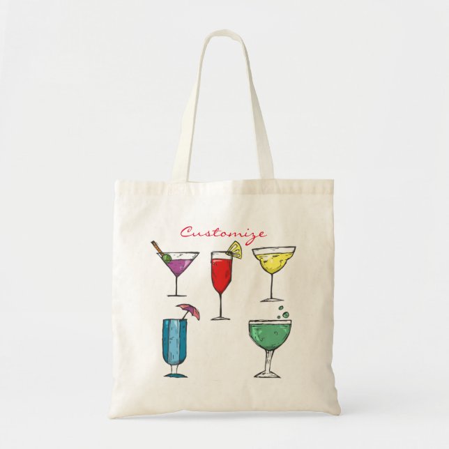 Bolsa Tote Thunder_Cove da Associação de Bebidas Cocktail (Frente)