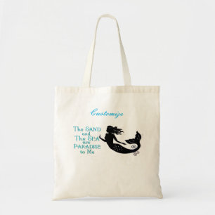 Bolsa Tote Thunder_Cove da Sand and Beach Mermaid