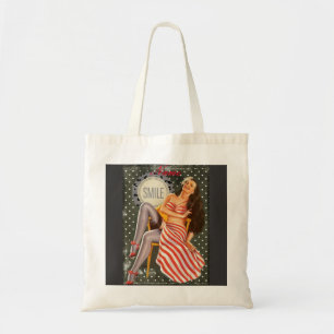 Bolsa Tote Thunder_Cove de Ilustração Retroativa de Vintage