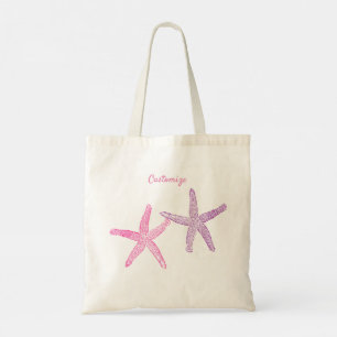Bolsa Tote Thunder_Cove de Peixe de Estrelas Rosa