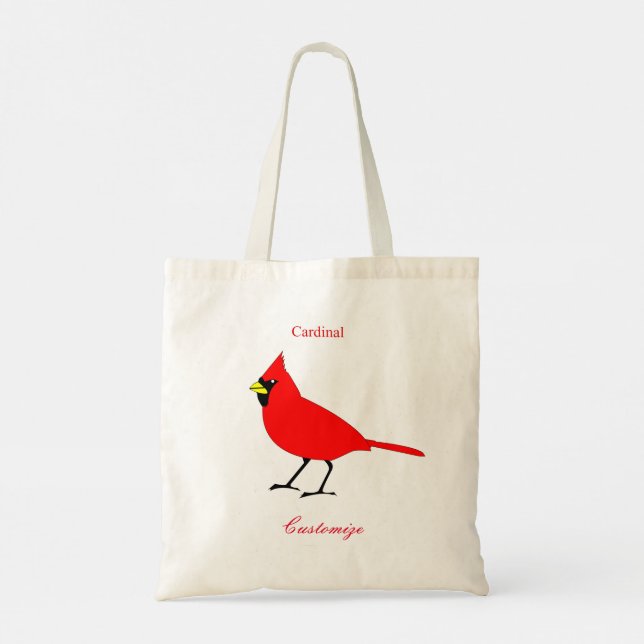 Bolsa Tote Thunder_Cove do Pássaro Cardinho Vermelho (Verso)