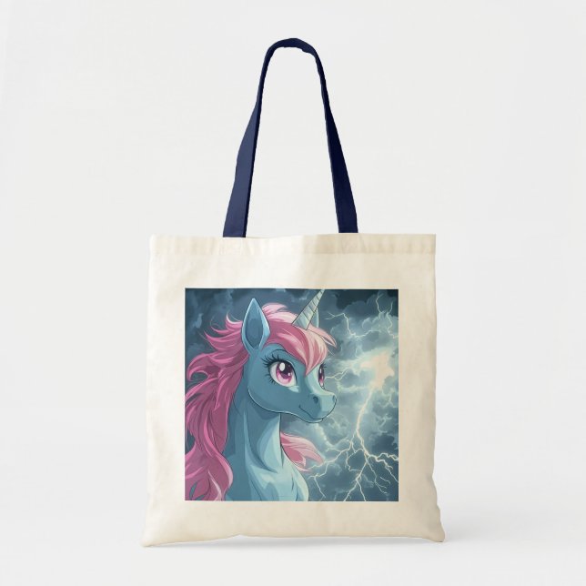 Bolsa Tote Thunder Unicorn Close Up (Frente)