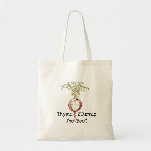 Bolsa Tote Thyme 2Tire O Saco De Tote De Beet (Frente)
