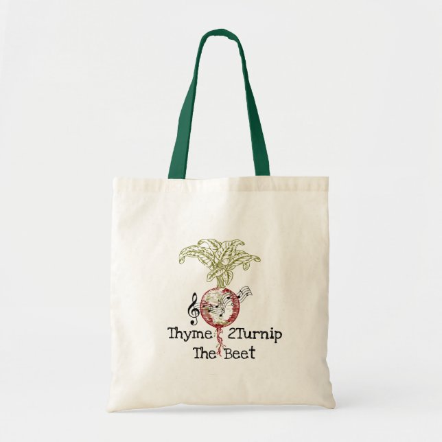 Bolsa Tote Thyme 2Torne O Saco Do Tote De Beet (Frente)