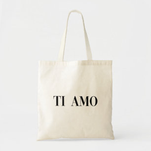 Bolsa Tote Ti amo italian language lettering