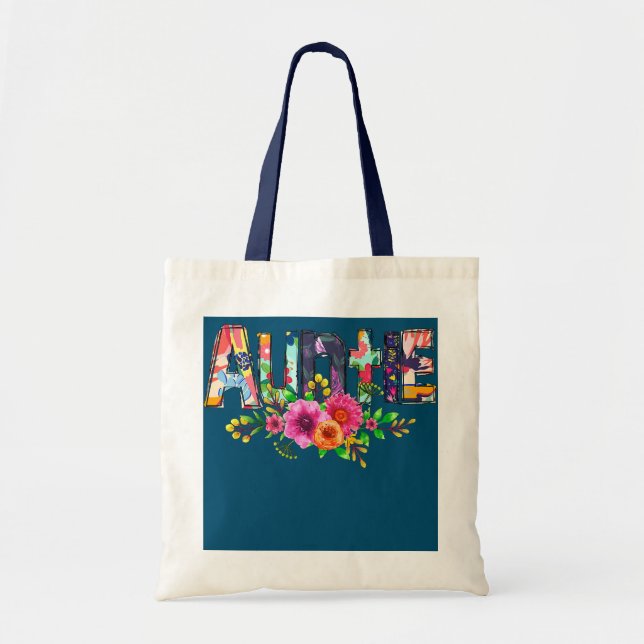 Bolsa Tote Tia Com Borboletas Flores Nova Tia (Frente)