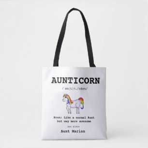 Bolsa Tote Tia Maior Aunticorn Unicorn