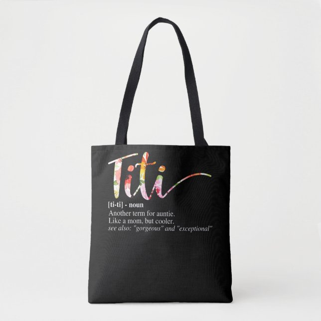 Bolsa Tote Tia Melhor Definição De Tia Sempre Presente Para A (Frente)