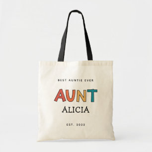 Bolsa Tote Tia Personalizada com Presente Melhor Tia Sempre B