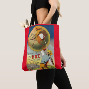 Bolsa Tote Tickle the Earth - impressão do cartão vitoriano