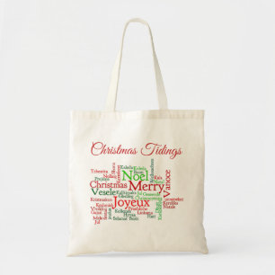 Bolsa Tote Tidings De Natal Pelo Mundo