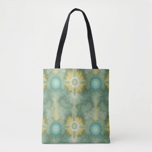 Bolsa Tote Tie-dye da linha costeira (Frente)