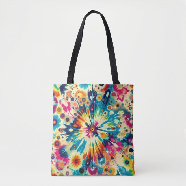 Bolsa Tote Tie Dye Pop Art (Frente)