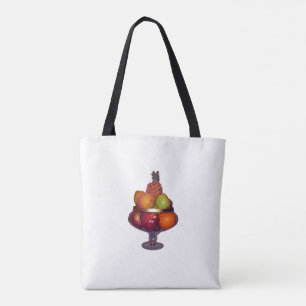 Bolsa Tote Tigela de Frutas com Suporte em Branco