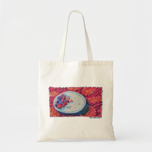 Bolsa Tote Tigela de Frutas Vermelhas (Frente)