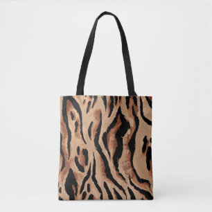 Bolsa Tote Tiger Leopard: Pele Animal Sem Semente