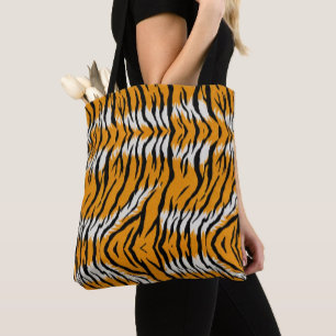 Bolsa Tote Tiger Skin Animal Print Pattern Design