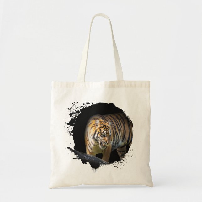 Bolsa Tote Tigre Animal Vie Sauvage Jungle Nature Liberté (Frente)