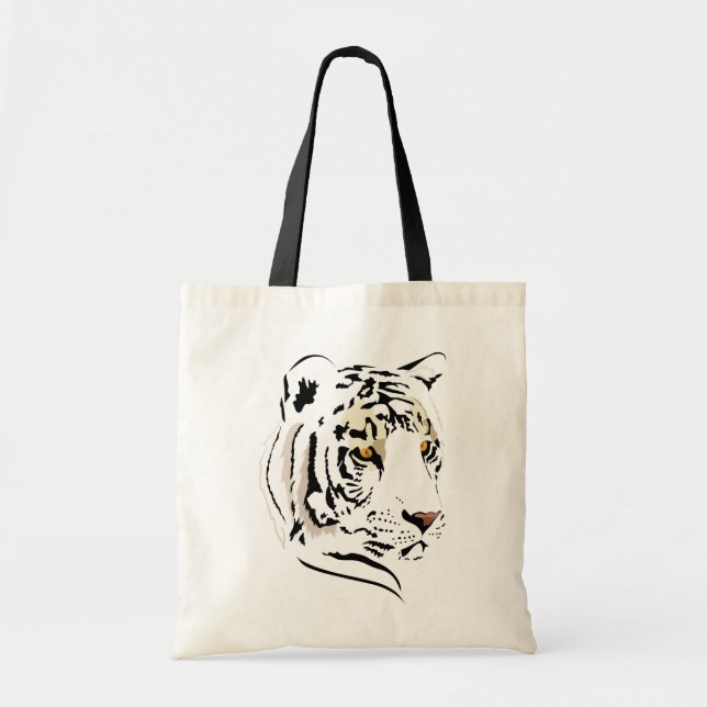 Bolsa Tote Tigre branco (Frente)