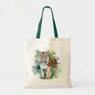 Bolsa Tote Tigre com Folhas