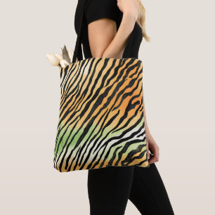 Bolsa Tote Tigre de pele de Impressão felino moderno felino