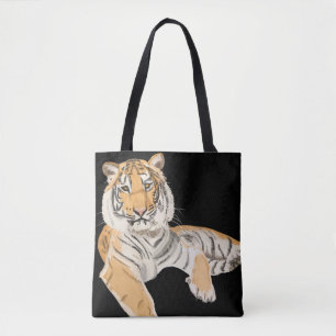 Bolsa Tote Tigre de Reclinação