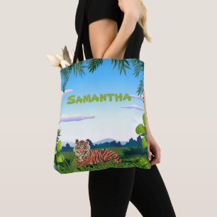 Bolsa Tote Tigre de Selva Personalizado