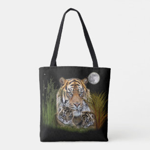 Bolsa Tote Tigre e cubos com saco